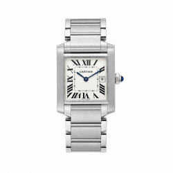 Cartier Tank Midsize W51011Q3 Stainless Steel Watch